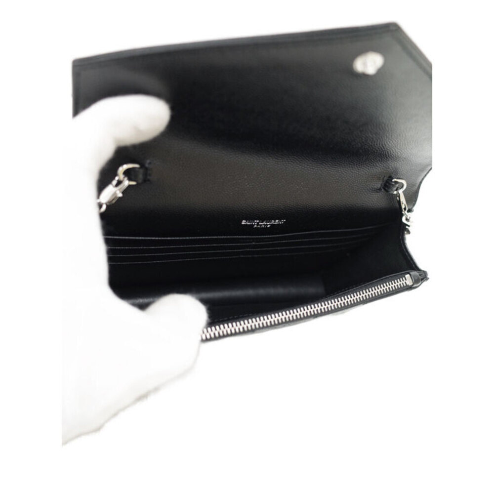 SAINT LAURENT PARIS Monogram Envelope Chain Wallet - Picture 3 of 9